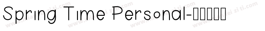 Spring Time Personal字体转换